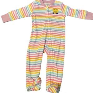 Honest Baby Multi Colored Striped Onsie Pajamas